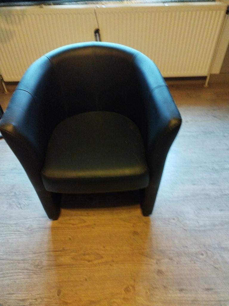 Lederen zeteltje, Huis en Inrichting, Fauteuils, Ophalen