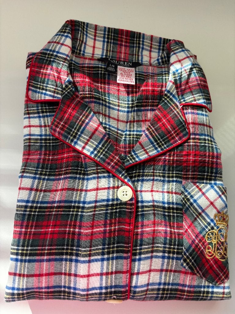 Lauren Ralph Lauren pyamaset dames L, Lauren Ralph Lauren, Ophalen of Verzenden, Zo goed als nieuw, Maat 42/44 (L)