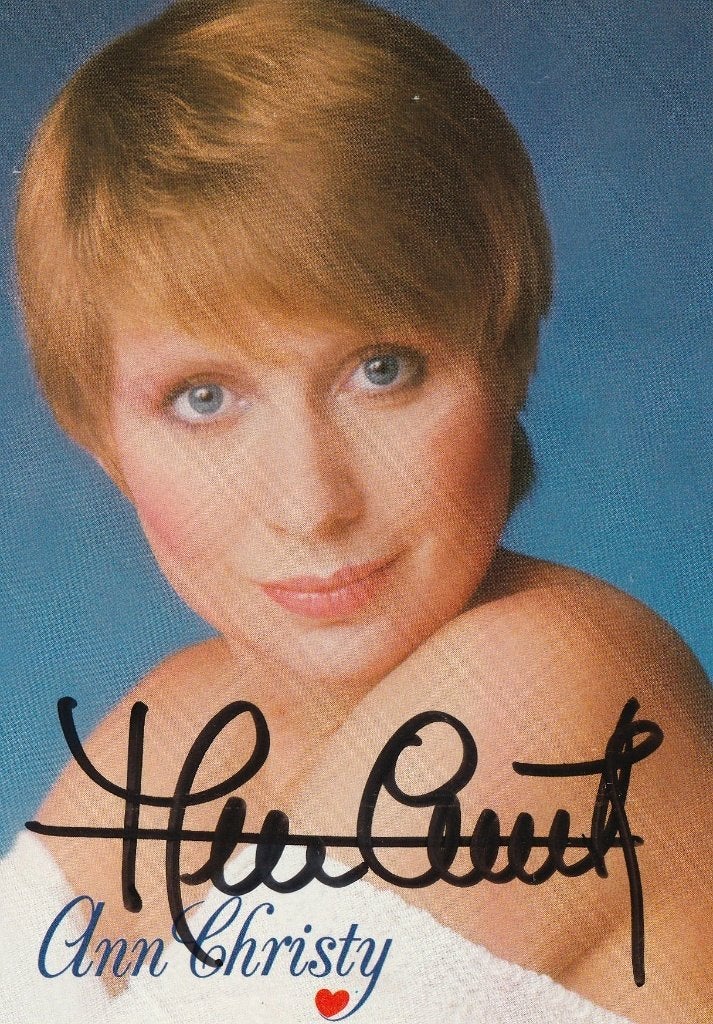 Ann Christy - foto met handtekening - 1976, Ophalen of Verzenden, Zo goed als nieuw, Foto of Kaart, Gesigneerd