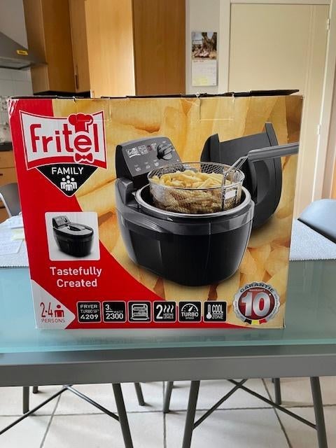 Friteuse Fritel 2-4 personnes, Electroménager, Friteuses, Comme neuf, 2 à 3 litres, Pan intérieur amovible, Enlèvement