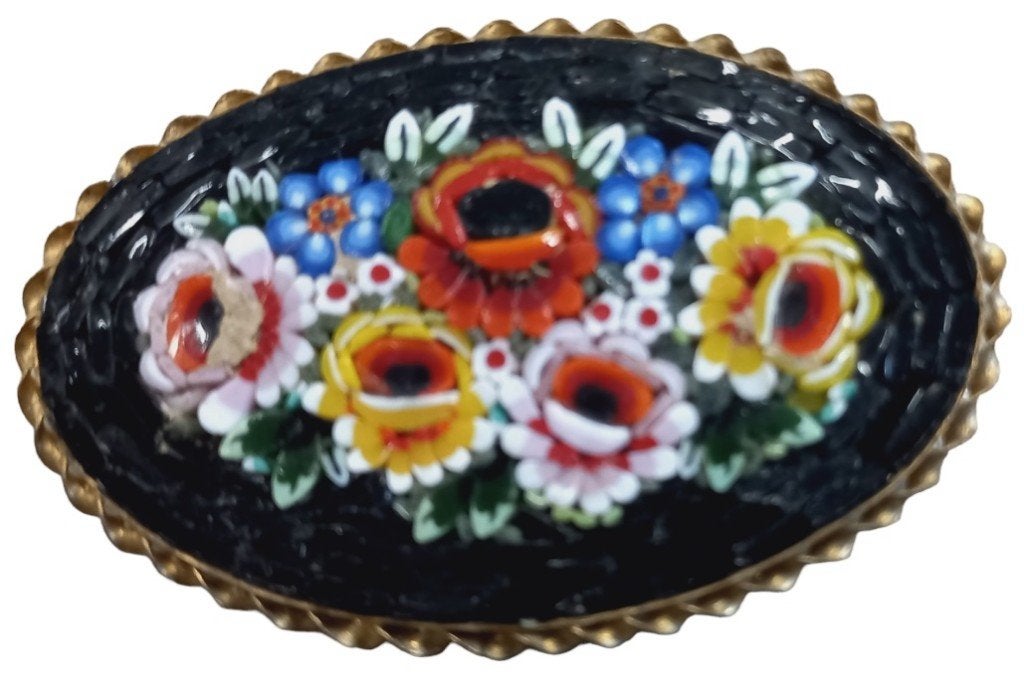 micromozaïek damesbroche., Gebruikt, B, Ophalen of Verzenden, B