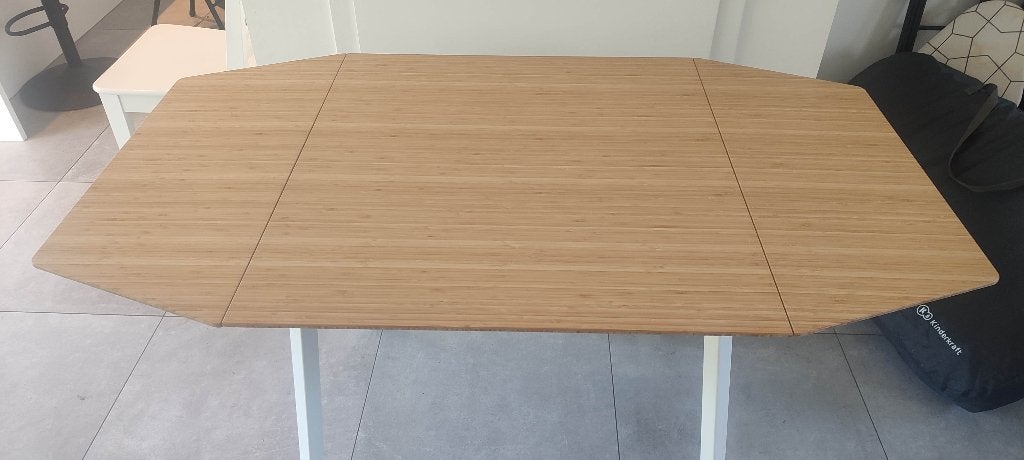 Ensemble salle à manger IKEA – table + 2 chaises + banc, Enlèvement, Comme neuf, Cinq personnes ou plus, Rectangulaire