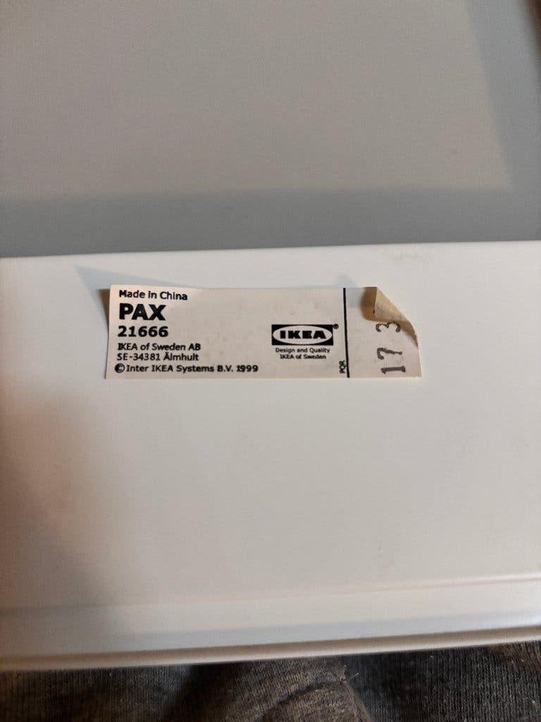 2 schuifdeuren pax Ikea wit, Ophalen, Kunststof, Gebruikt, 200 cm of meer