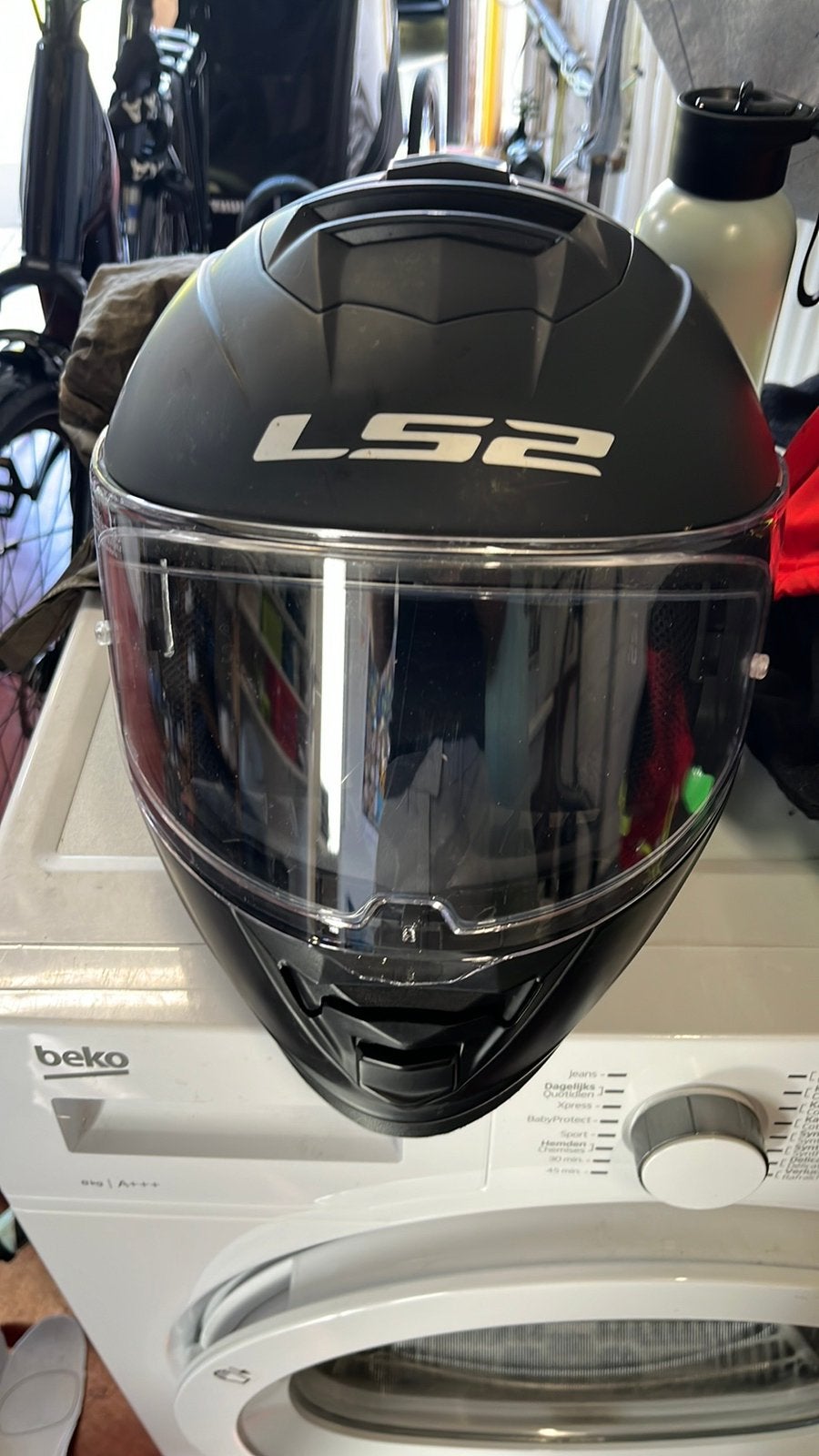 Ls2 storm motorhelm maat s 55-56 perfecte staat, Motoren, Kleding | Motorhelmen, Ophalen of Verzenden, S