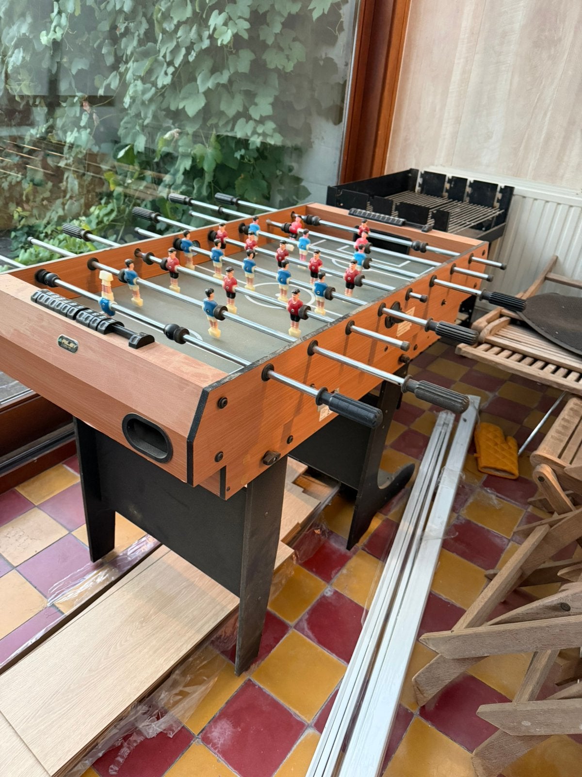 Table multi-jeux Riley 9 en 1– baby-foot, billard,air hockey, Enlèvement ou Envoi, Utilisé, Table de billard