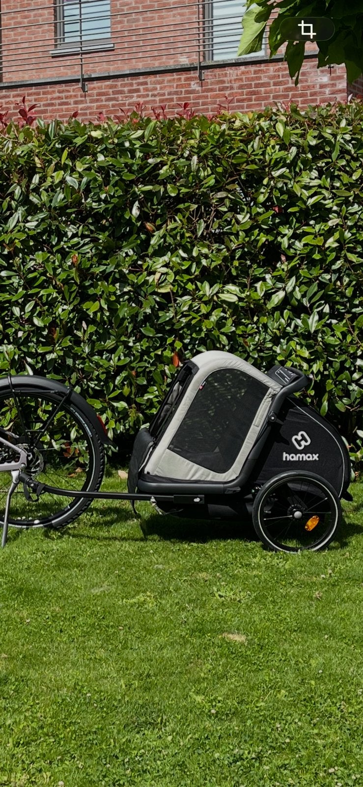 Remorque velo pour chien hamax neuve, Enlèvement, Neuf, 20 à 40 kg