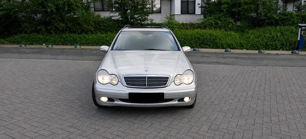 @ Mercedes C180 K Break 2002 165Km Clim Toit Euro 4 CT OK @, Autos, Argent ou Gris, Achat, Entreprise, Boîte manuelle