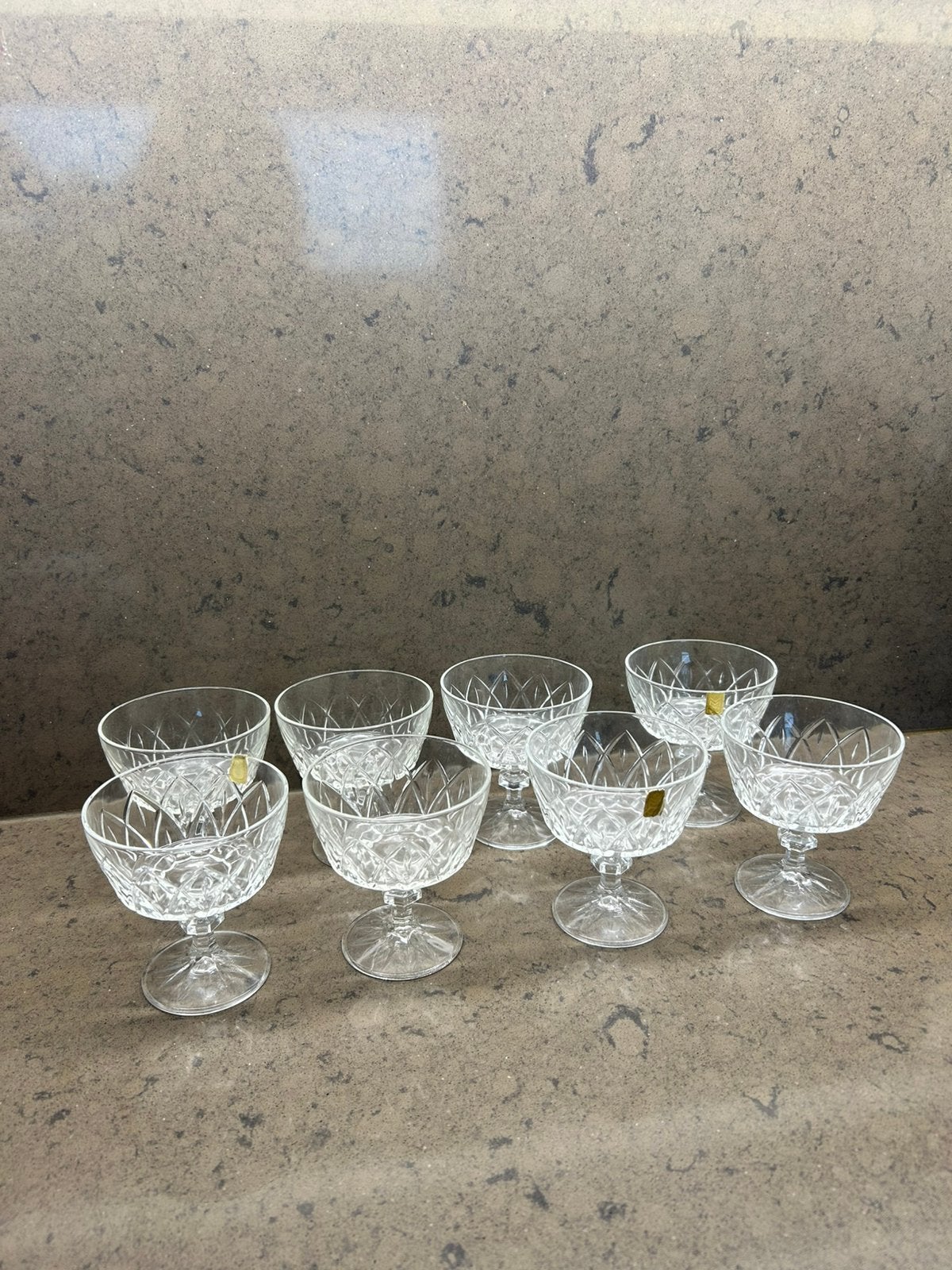 8 verres a champagne en crystal, Enlèvement, Comme neuf, Autres types