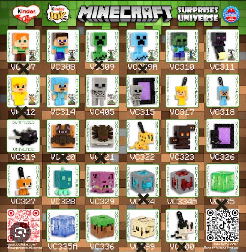Je Recherche Collection Minecraft kinder Joy, Verzamelen, Supermarktacties, Ophalen