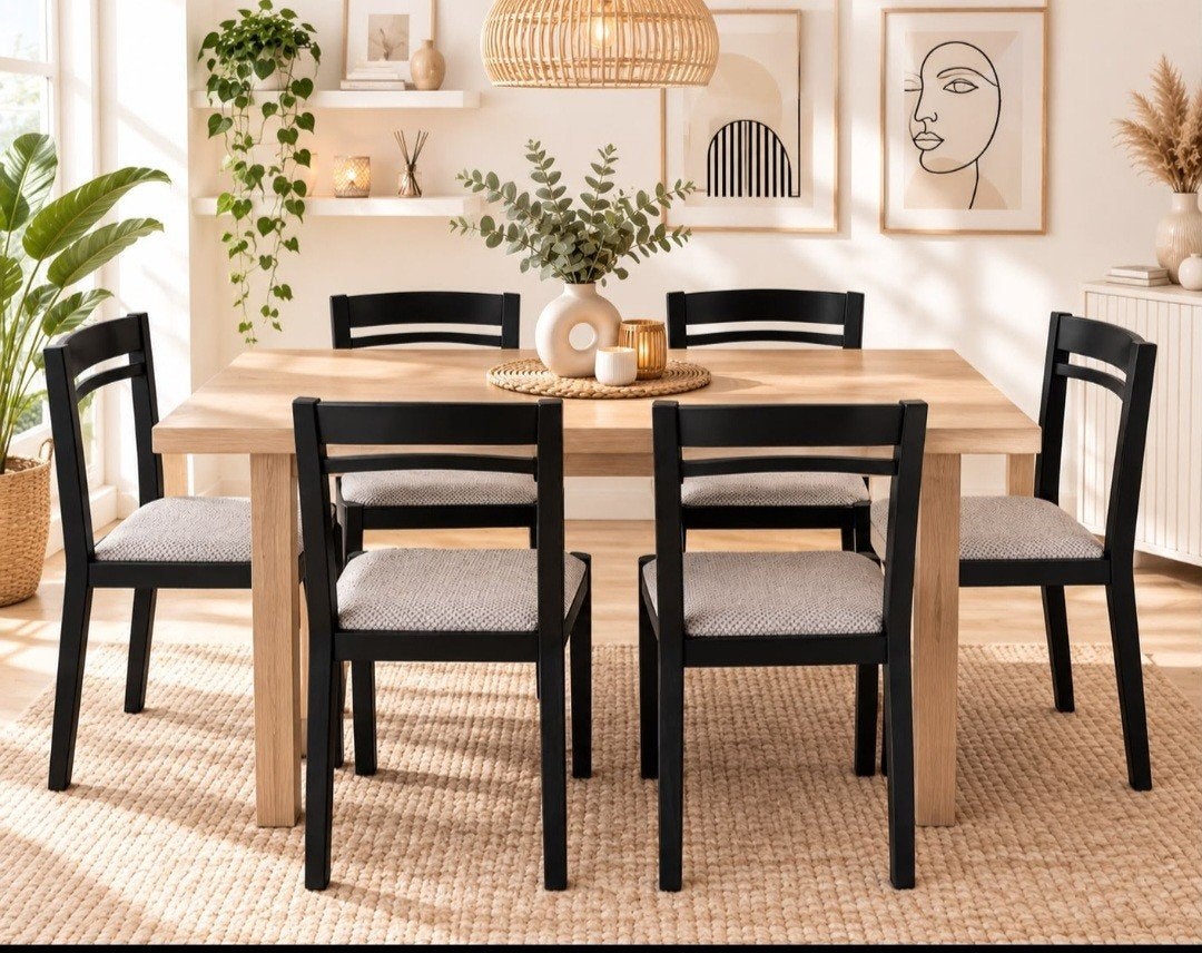 6 Vintage stoelen,  brutalist en mooi ogend,stevig kwaliteit, Enlèvement, Noir, Tissus
