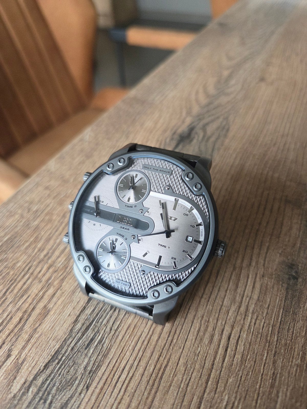 Diesel, Handtassen en Accessoires, Horloges | Heren, Ophalen, Zilver