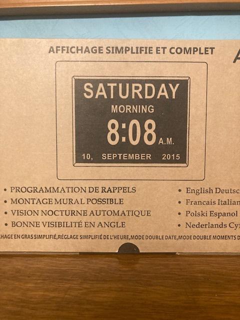Horloge numérique personne âgée, Enlèvement ou Envoi, Neuf