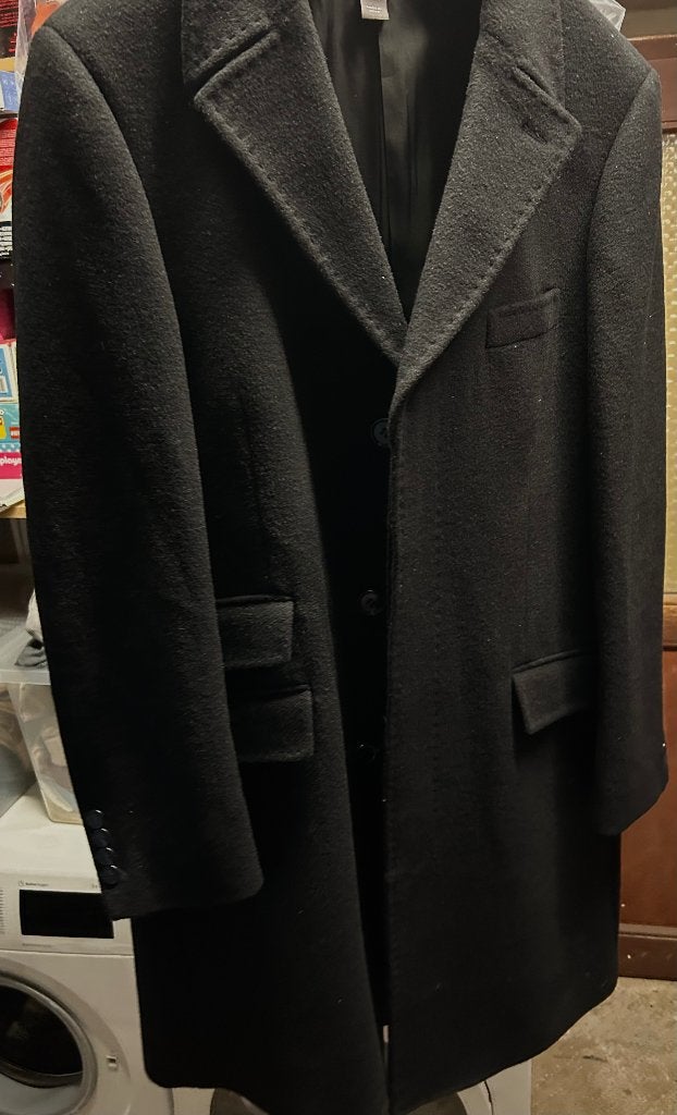 Manteau long homme - porté 2x, Vêtements | Femmes, Vestes | Hiver, Enlèvement ou Envoi, Noir