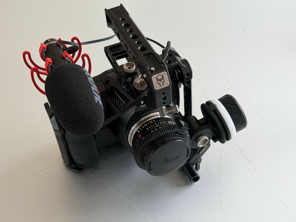 BMPCC 6K Pro + Leica Summicron-R 50mm + Tilta rig + RODE mic, Audio, Tv en Foto, Videocamera's Digitaal, Overige soorten, Zo goed als nieuw