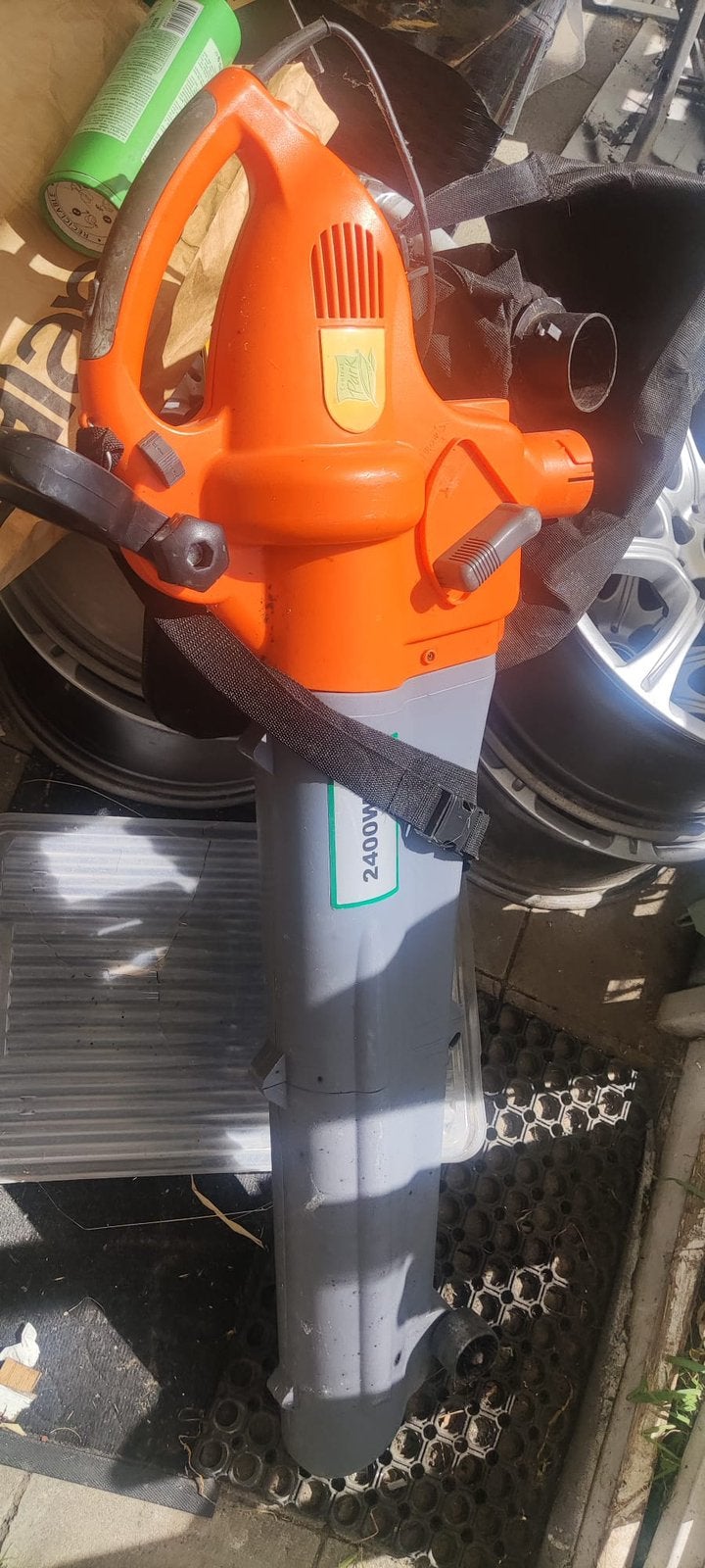 elektrische bladblazer 2400W, Jardin & Terrasse, Souffleurs de feuilles, Enlèvement, Comme neuf