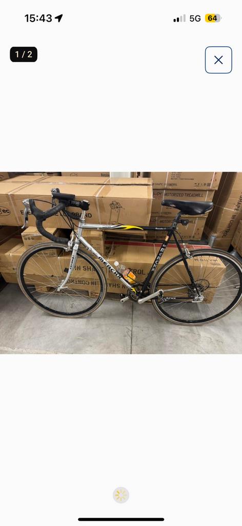 Eddy merckx strada racefiets 1994/1995, Fietsen en Brommers, Fietsen | Racefietsen, 28 inch, Heren, Zo goed als nieuw, Schijfrem