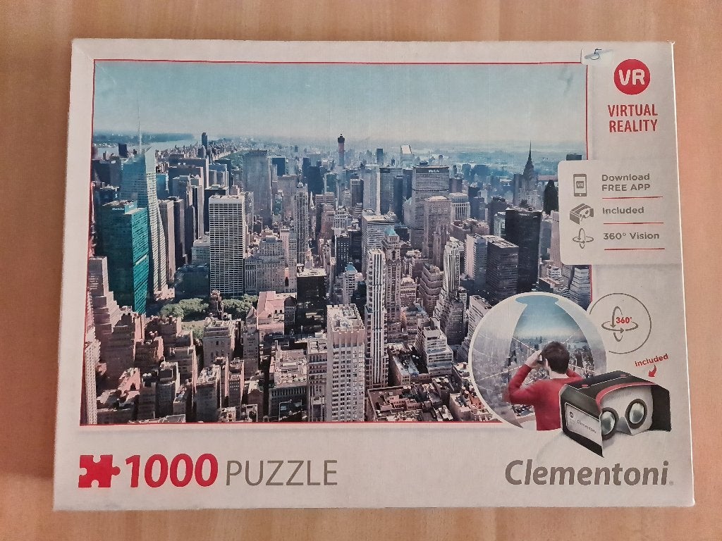 puzzel clementoni new york, 1000 stukken, Ophalen, Zo goed als nieuw