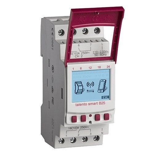 Schakelklok digitaal 2-kanaal week Talento smart B25, Verzenden