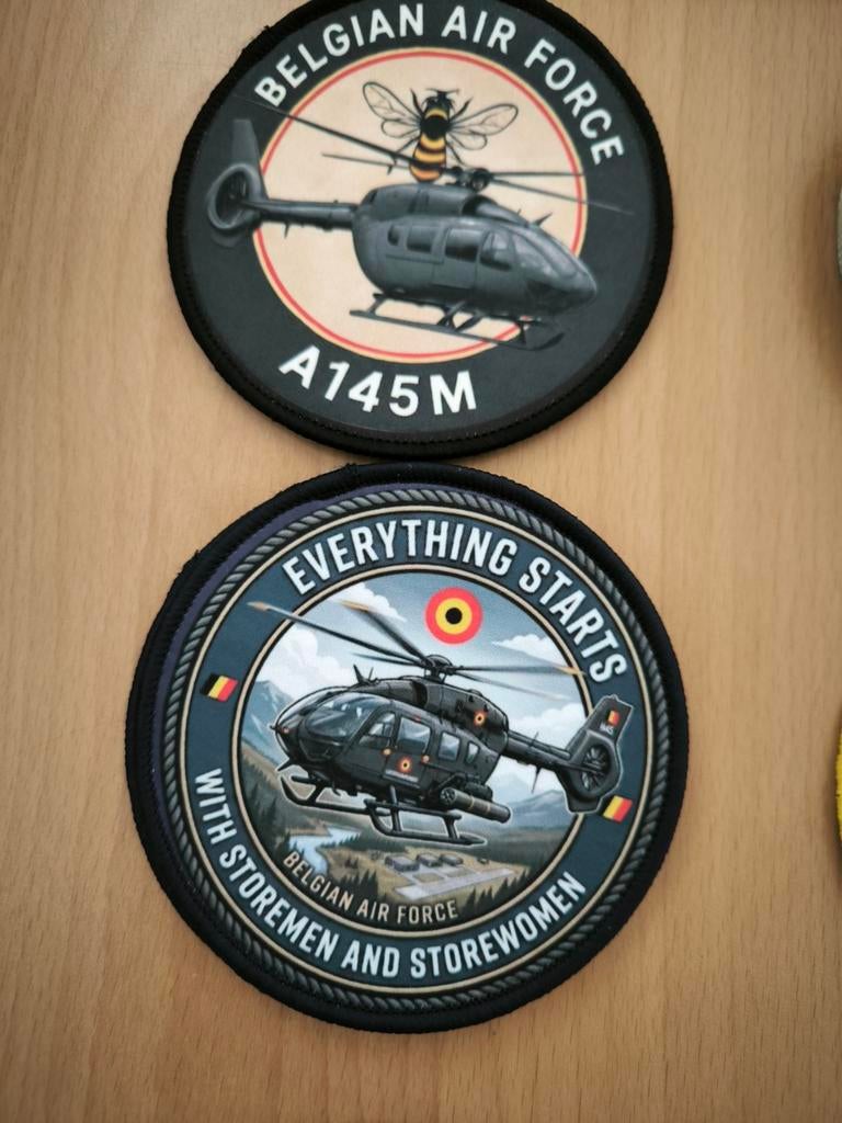 Belgian Air Force, limited H145M AIRBUS printed , patches, Ophalen of Verzenden