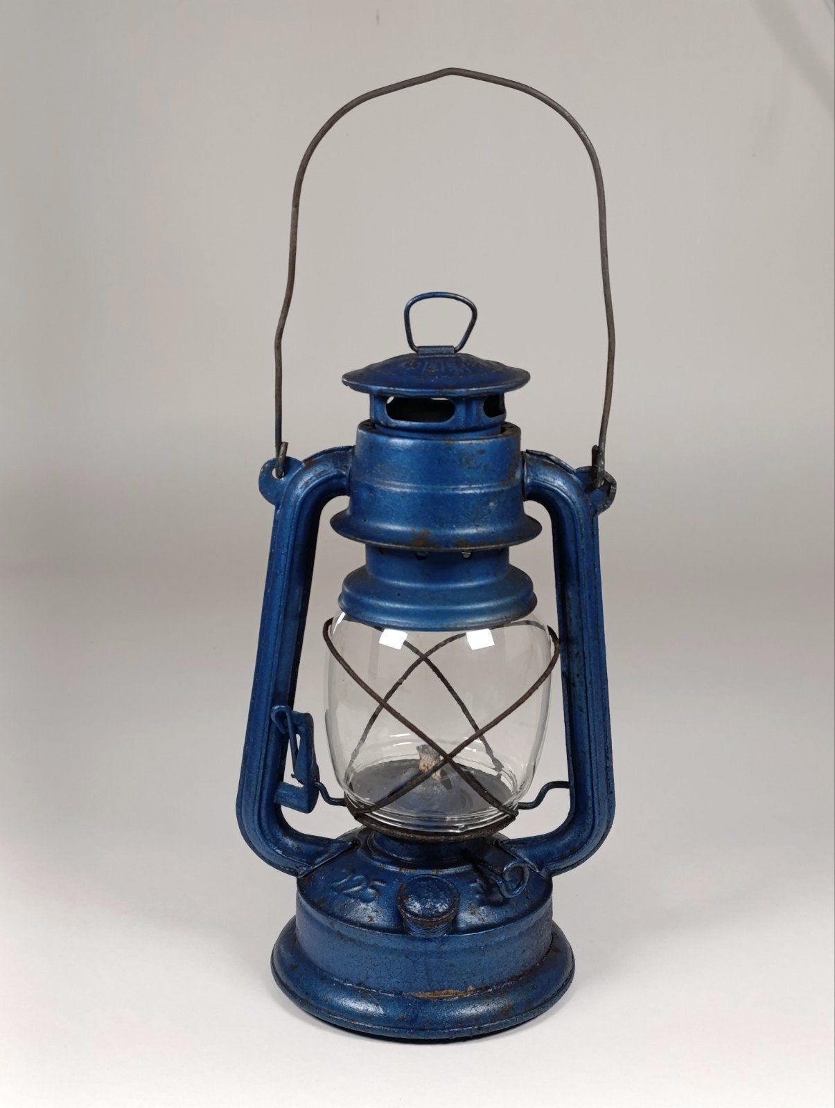 Vintage Blauwe Stormlamp Wang Guang (No. 225), Ophalen of Verzenden