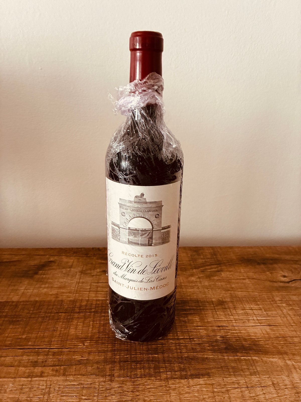 1 x Chateau Leoville van de markies de las Cases 2015, Ophalen, Frankrijk, Nieuw, Rode wijn