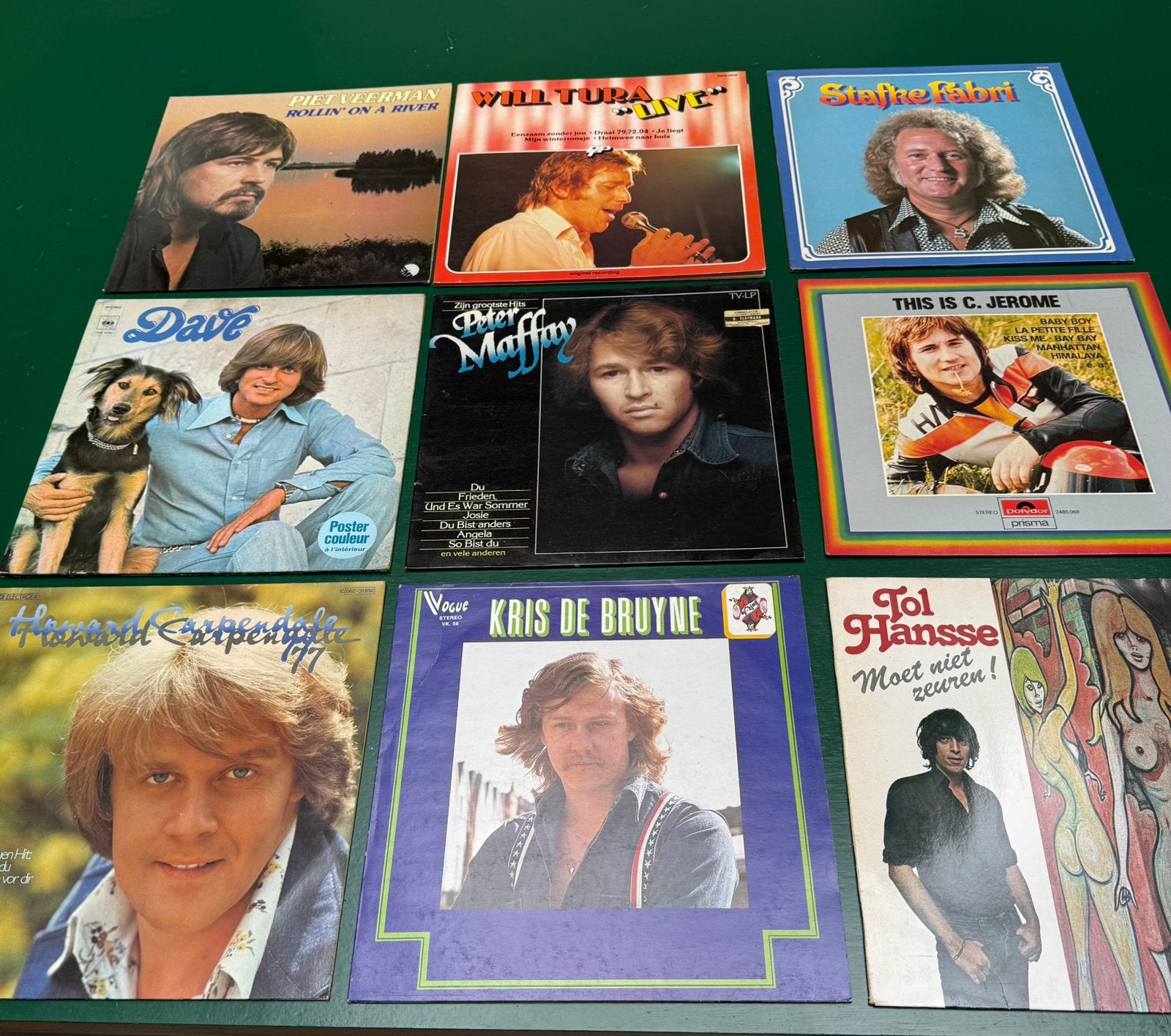9x vinyl platen - verschillende zangers, Cd's en Dvd's, Ophalen, Zo goed als nieuw