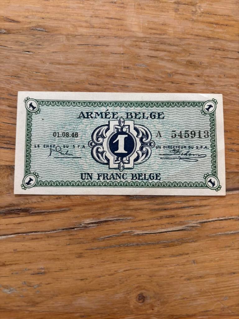 1 Francs Armee Belge! Topkwaliteit! Verzamelstuk, Timbres & Monnaies, Enlèvement ou Envoi