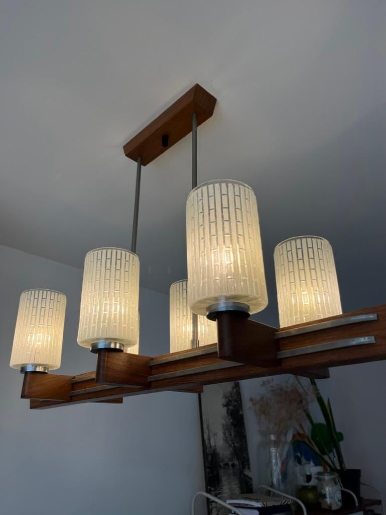 vintage lamp, Vintage, Verre, Enlèvement, Utilisé