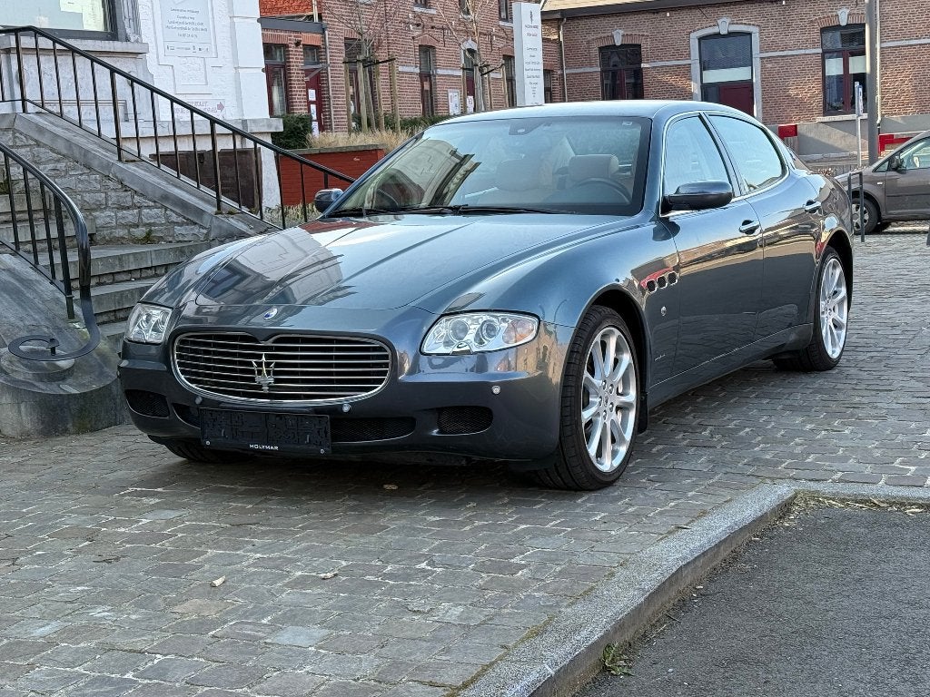Maserati Quattroporte V8 4.2L Ferrari, Autos, Cuir, Argent ou Gris, Achat, Beige