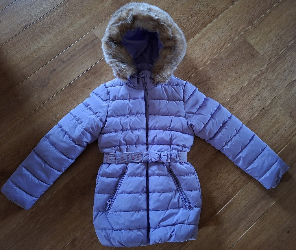 s. Oliver lila winterjas 140, Kinderen en Baby's, Kinderkleding | Maat 140, Meisje, Nieuw, Ophalen of Verzenden, Jas