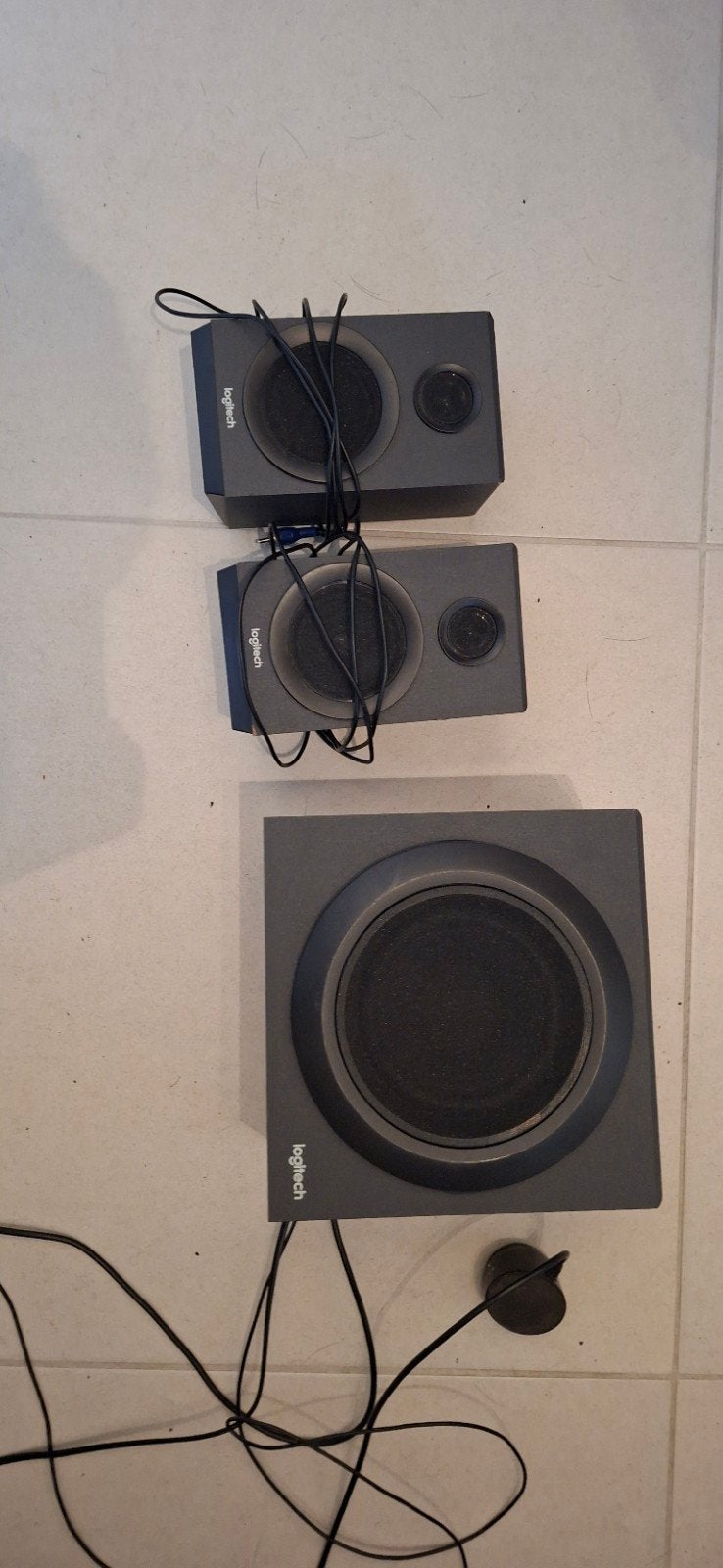 logitech subwoofer -box setje, Enlèvement, Comme neuf, Canal audio 5.1, Logitech