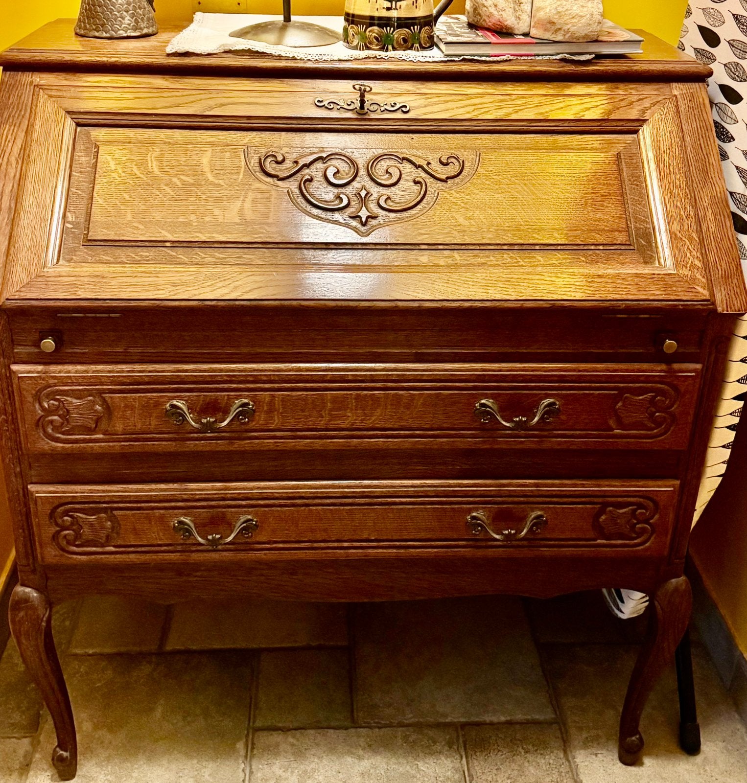 Franse vintage secretaire, Huis en Inrichting, Ophalen, Zo goed als nieuw