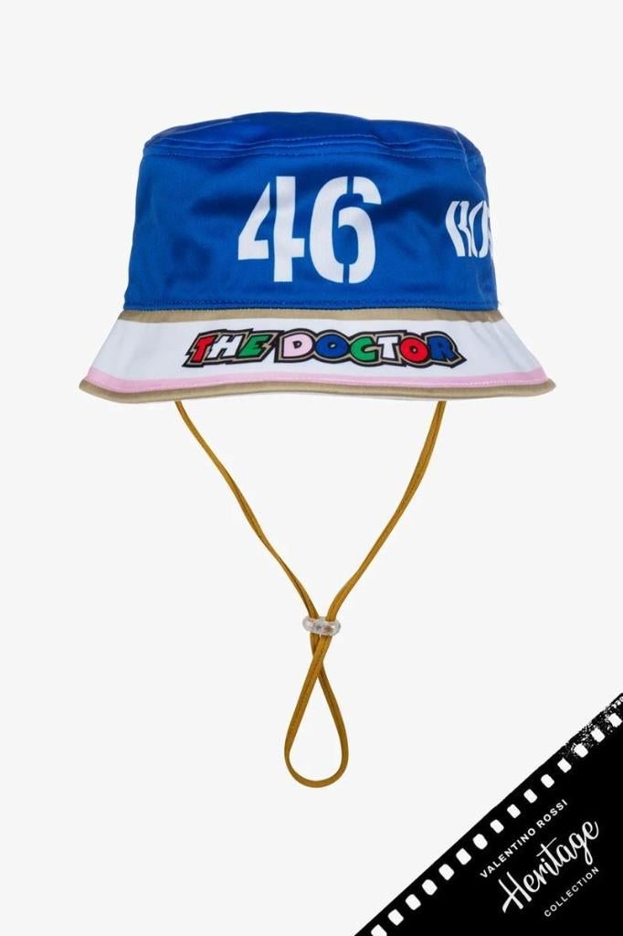 Valentino Rossi 2026 baby heritage bucket hat VRKFH565303, Ophalen of Verzenden, Nieuw, Jongetje of Meisje, Hoed