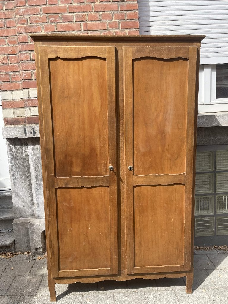 Armoire en bois Vintage – fabrication artisanale – bon état, Ophalen, Gebruikt