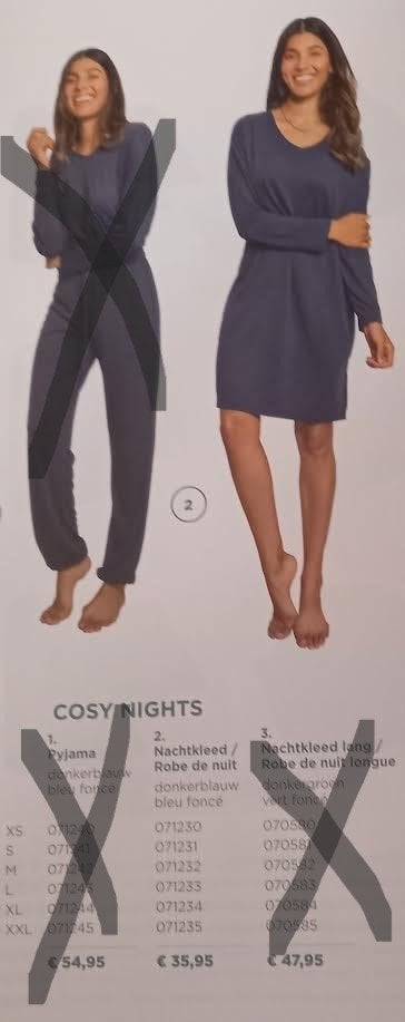 Dames nachtkleed of pon Mylène maat L   ( 44-46), Vêtements | Femmes, Pyjamas, Neuf, Taille 42/44 (L), Enlèvement ou Envoi