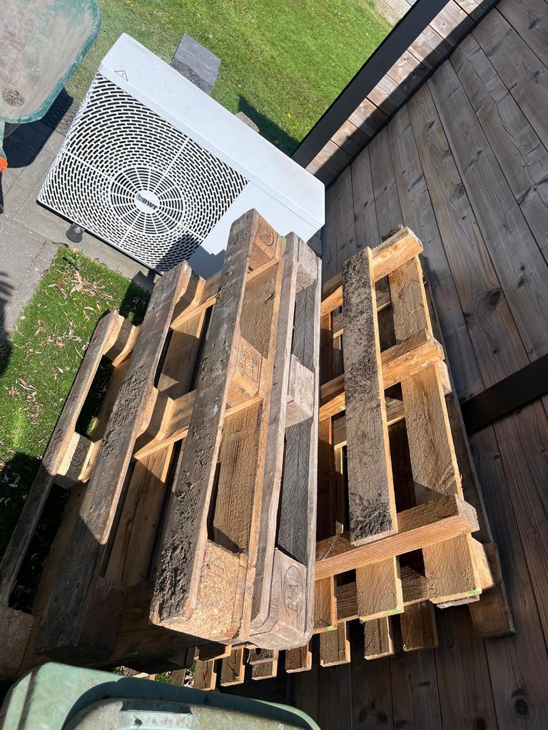 Houten paletten, Doe-het-zelf en Bouw, Ophalen, Zo goed als nieuw