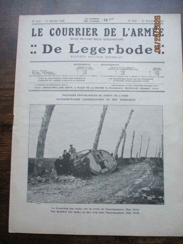 ABBL1920 Le messager de l'armée, Envoi