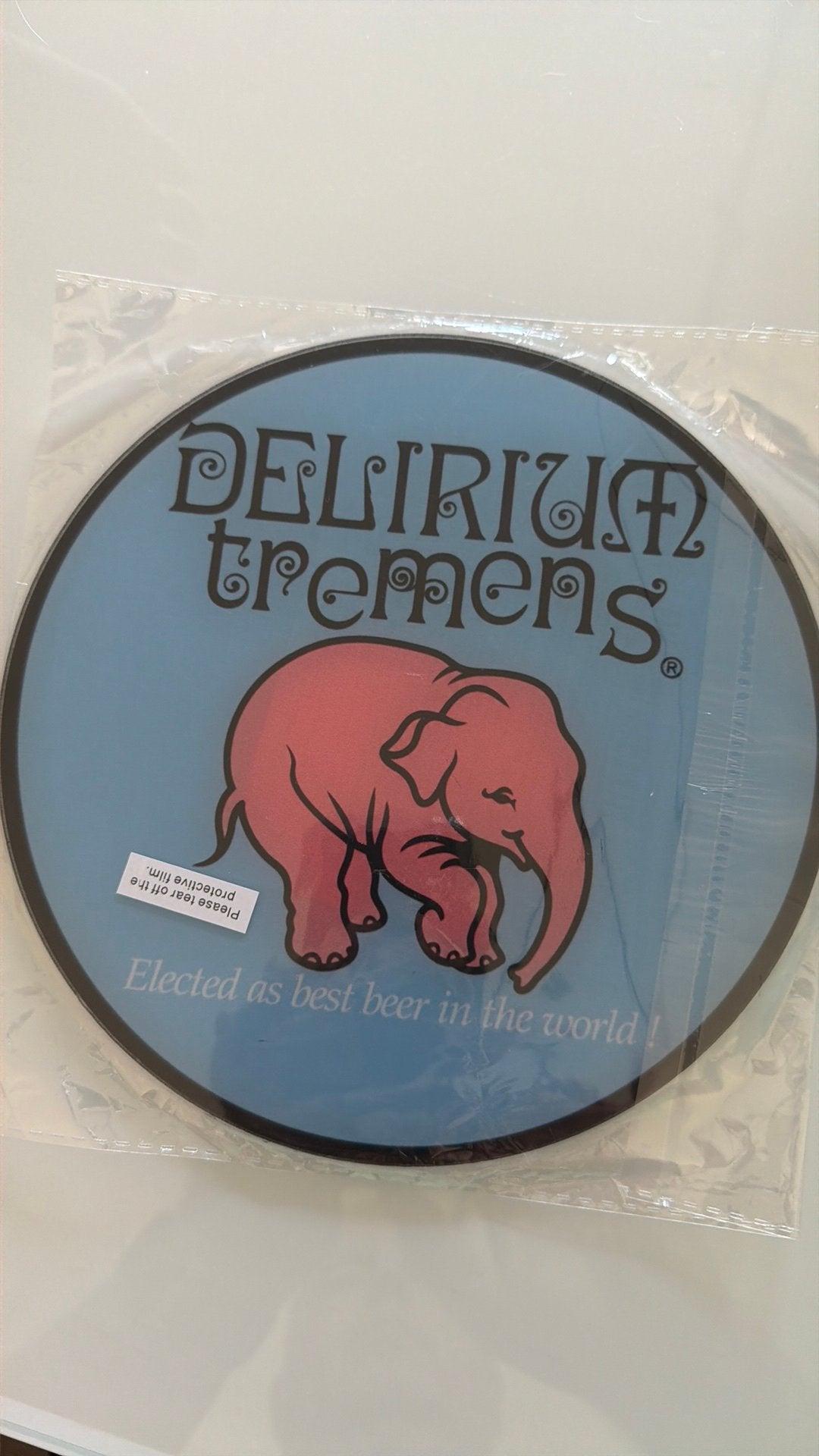 Prachtig acryl reclamebord Delirium Tremens vintage mancave, Ophalen of Verzenden, Nieuw, Reclamebord, Plaat of Schild, Overige merken