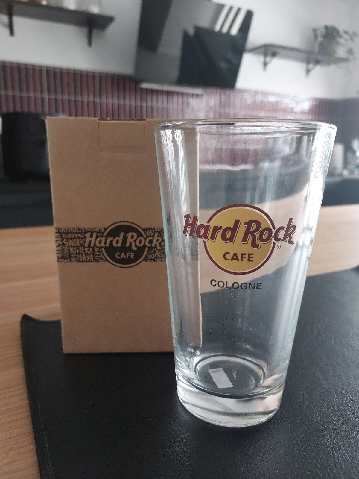 Hard Rock Café-glas Cologne, Ophalen of Verzenden, Nieuw, Frisdrankglas
