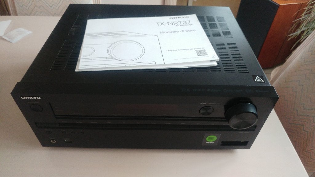 ONKYO THX TX-NR737 DOLBY ATMOS, Ophalen, Bluetooth, Gebruikt