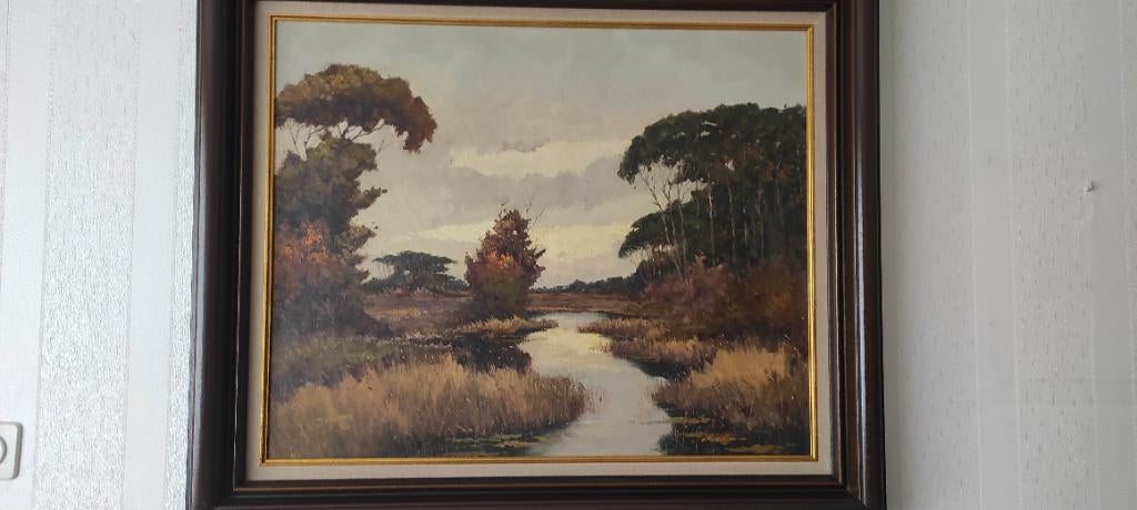 Schilderij landschap, Antiek en Kunst, Ophalen