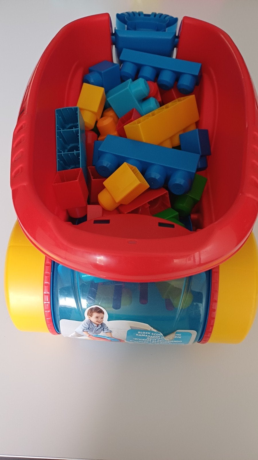 Déambulateur pour tout-petits avec blocs à empiler en plasti, Enlèvement, Comme neuf