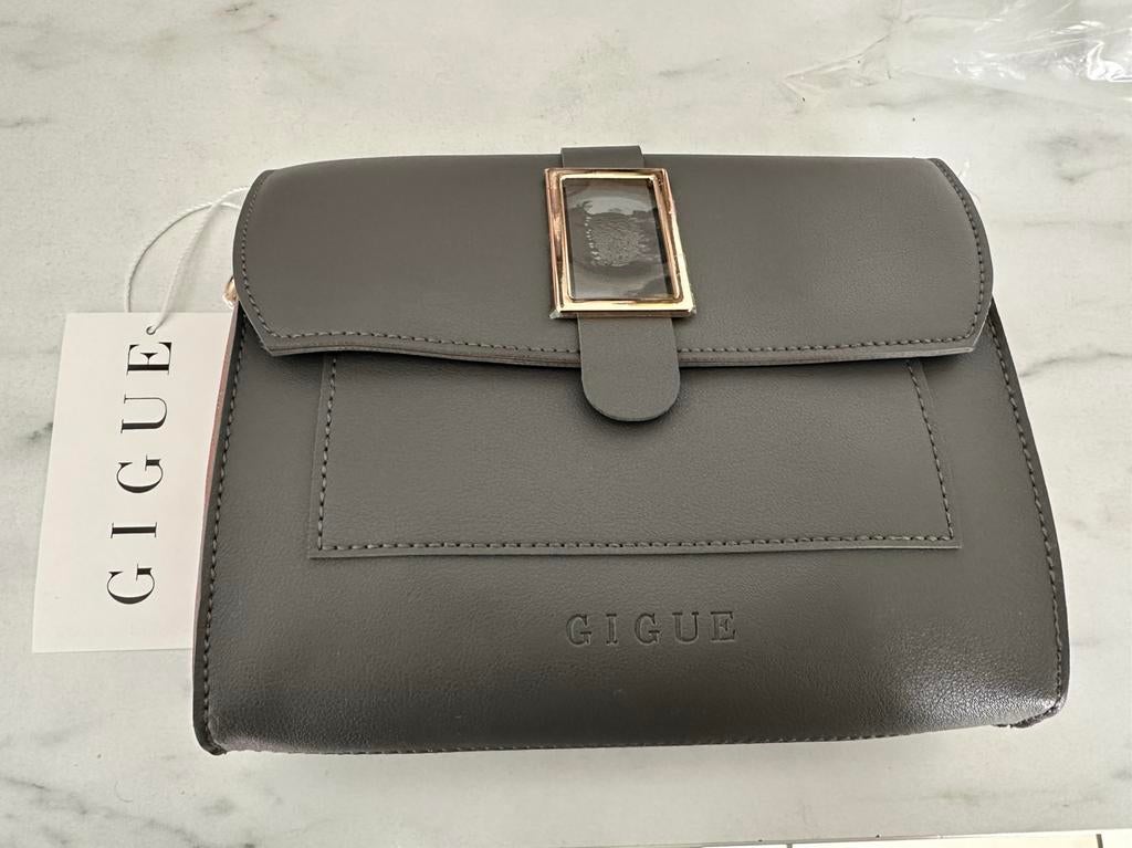 NOUVEAU sac à main Gigue dans sa boîte !, Bijoux, Sacs & Beauté, Sacs | Sacs Femme, Enlèvement ou Envoi, Neuf, Gris, Sac à main