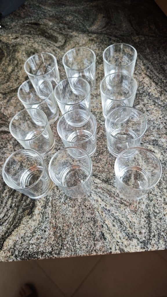 Lot de 12 verrines, Maison & Meubles, Verre ou Verres, Verre, Enlèvement, Utilisé