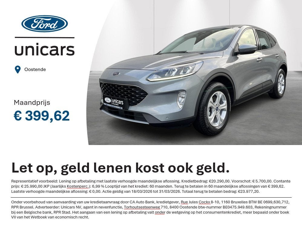 Ford Kuga 2.5i FHEV Aut. 140kW Trend, Stof, Gebruikt, 4 cilinders, 1701 kg