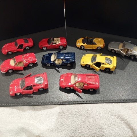 Set van 9 1/39e FERRARI-miniaturen, Ophalen of Verzenden, Gebruikt