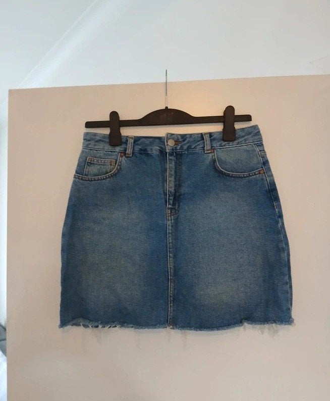 Maat L Jeans rok Pull&Bear, Kleding | Dames, Ophalen, Blauw, Maat 42/44 (L), Zo goed als nieuw