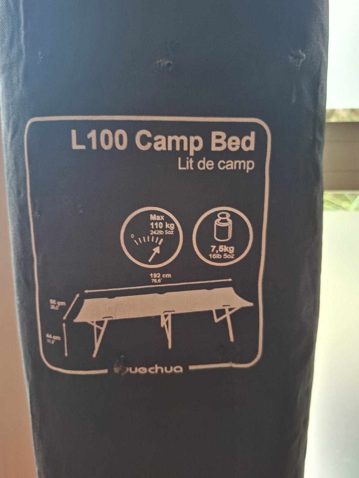 Veldbed Decathlon te koop, Ophalen, Gebruikt, Overige