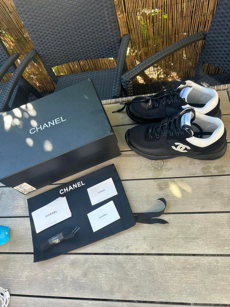 Chanel Sneakers zwart nieuw! Maat 42, Kleding | Heren, Schoenen, Ophalen of Verzenden, Zo goed als nieuw, Zwart, Sneakers