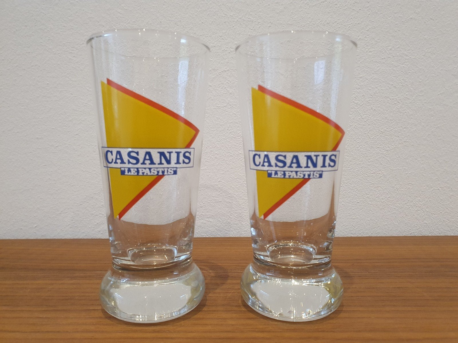 2x vintage Casanis Le Pastis glazen, Collections, Enlèvement ou Envoi
